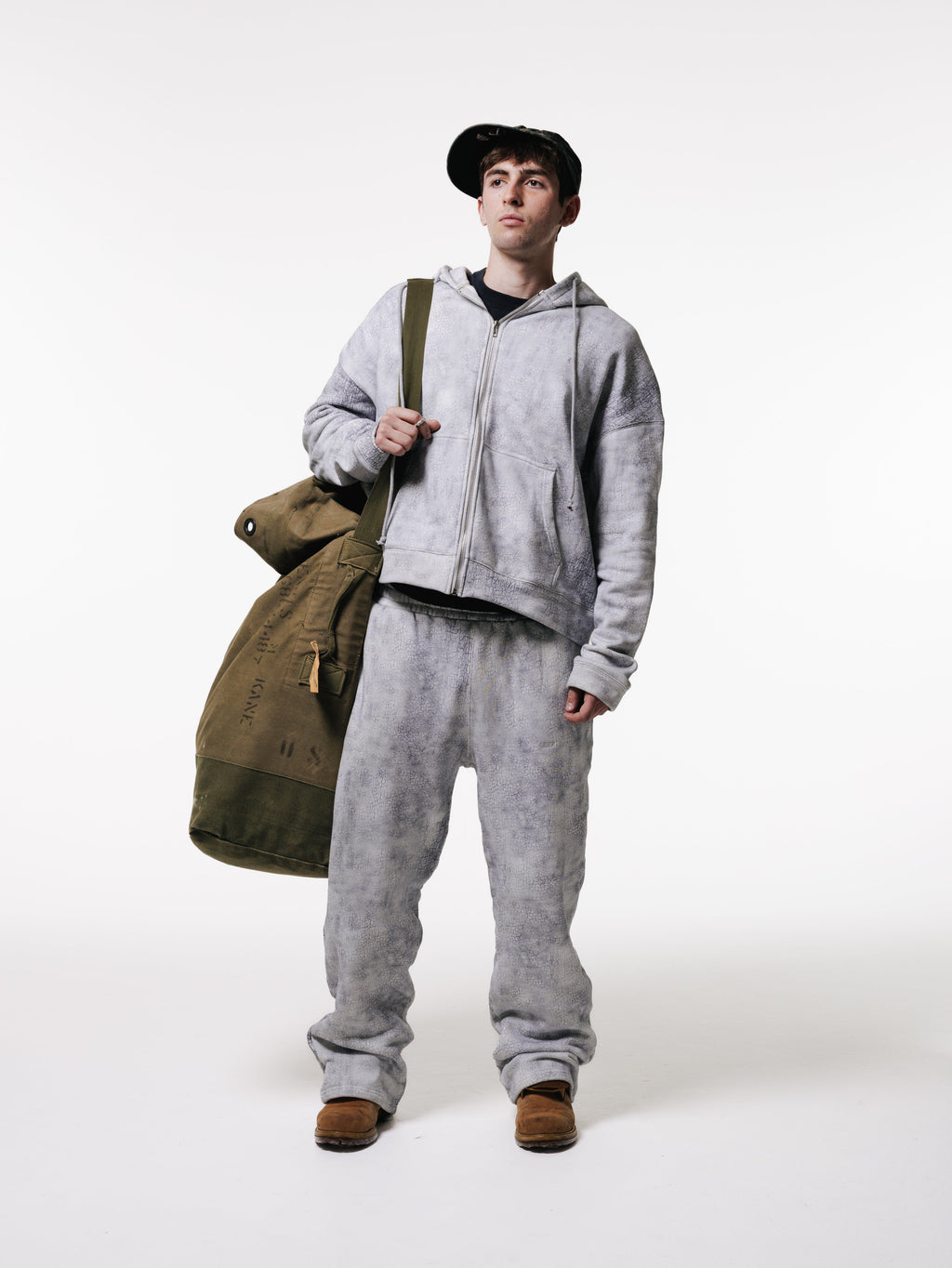 Trompe L'oeil Cracked Pants