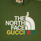 Gucci X The North Face Cat Print Tee in Green