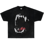 Dog Teeth Streetwear Boxy Tee Unisex Cotton Boxy Fit 240 GSM