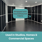Fire Treated Acoustic Fabric - SoundAssured Dual Layer Acoustical Fabric (100% Acoustic Transparency)