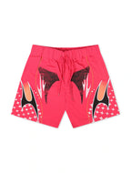 Smoke Rise Republic Windbreaker Shorts - Lilac Rose