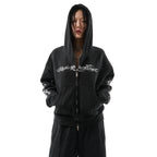 "TRIBAMETAL" ZIP UP