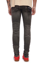 Valabasas Collage Skinny Jean - Grey Vintage Wash