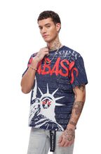Valabasas Freedom Tee - Navy Blue