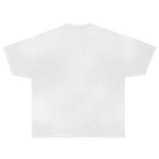 Saint Streetwear Tee White Cotton DTG Print Distressed Graphic True To Size