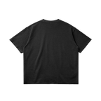 Basketcase Garment Dyed Raw Hem Streetwear Shirt 260GSM Cotton Black Tee With Edgy Faded Hem